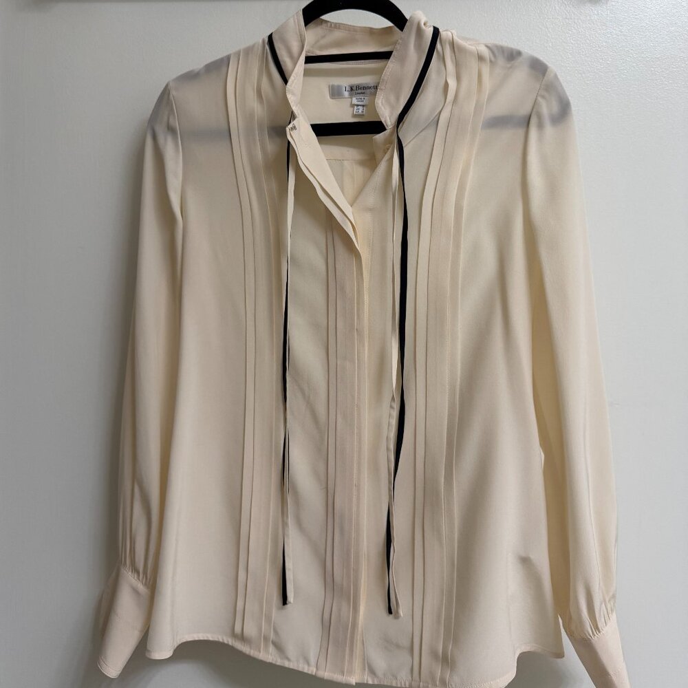 L.K. Bennett White Blouse